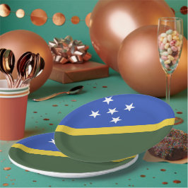 Prato De Papel bandeira das Ilhas Salomão