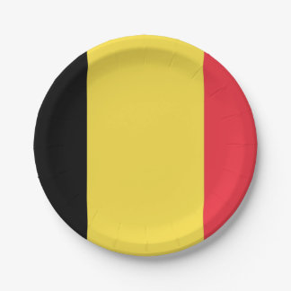 Prato De Papel Bandeira das placas de papel da Bélgica