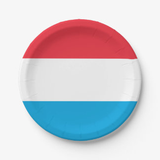 Prato De Papel Bandeira das placas de papel do Luxemburgo