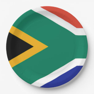 Prato De Papel Bandeira de África do Sul Bokke