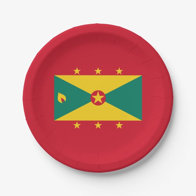 Prato De Papel Bandeira de Granada (Frente)