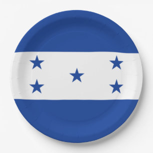 Prato De Papel Bandeira de Honduras