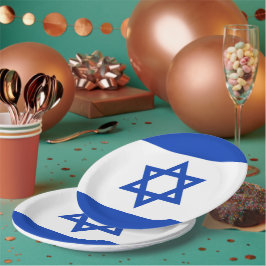 Prato De Papel bandeira de Israel