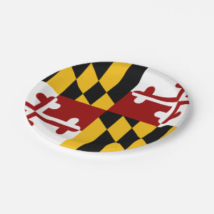 Prato De Papel Bandeira de Maryland
