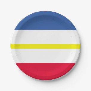 Prato De Papel Bandeira de Meclemburgo-Pomerânia Ocidental