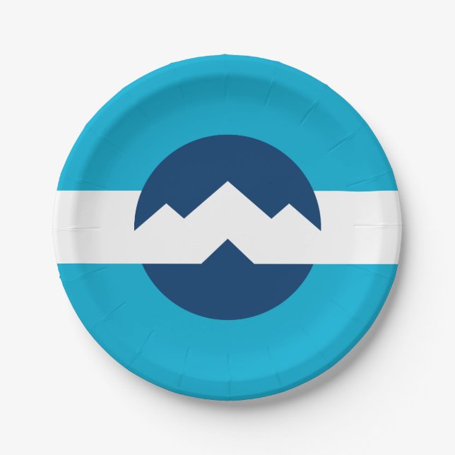 Prato De Papel Bandeira de Ogden, Utah (Frente)