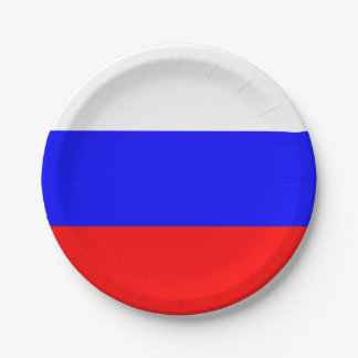 Prato De Papel Bandeira de Papelão da Rússia