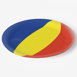 Prato De Papel Bandeira de Romansk Romanski do Romanian de