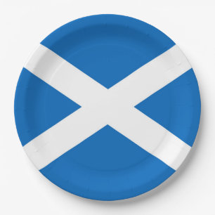 Prato De Papel Bandeira de Scotland ou de Saltire