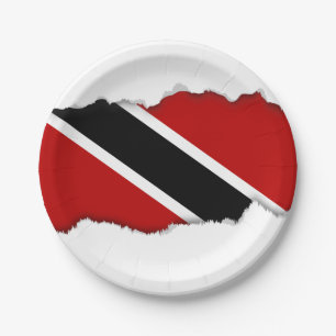 Prato De Papel Bandeira de Trinidad e Tobago