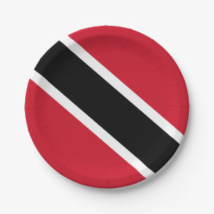 Prato De Papel Bandeira de Trinidad e Tobago