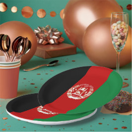 Prato De Papel Bandeira do Afeganistão