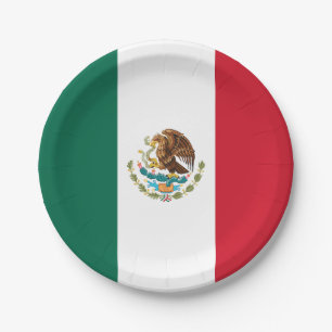 Prato De Papel Bandeira do México