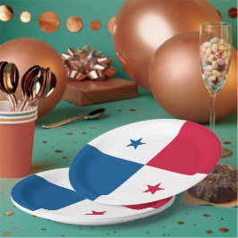 Prato De Papel Bandeira do Panamá