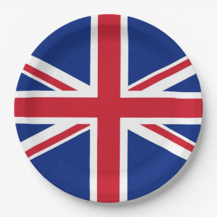 Prato De Papel Bandeira do Reino Unido