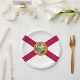 Prato De Papel Bandeira Floridiana, Bandeira da Flórida