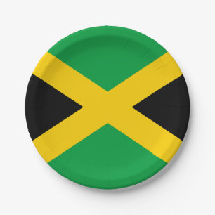 Prato De Papel Bandeira jamaicana
