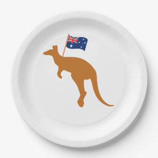 Prato De Papel bandeira kangaroo australia