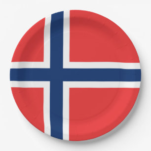 Prato De Papel Bandeira norueguesa (Noruega)