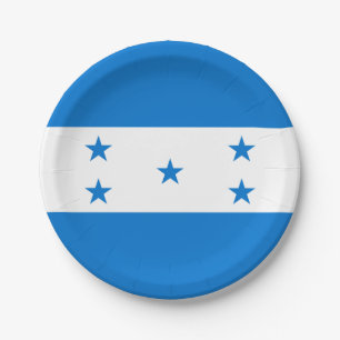 Prato De Papel Bandeira patriótica de Honduras