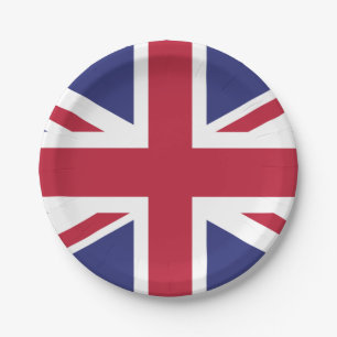 Prato De Papel Bandeira patriótica de Reino Unido