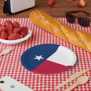 Prato De Papel Bandeira Texana, Bandeira do Texas