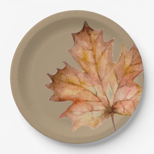 Prato De Papel Banquete automático - Folha (Frente)