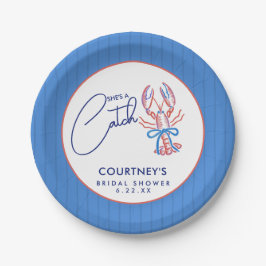 Prato De Papel Banquete de Noiva Lagosta Costeira Ela É Uma Peça