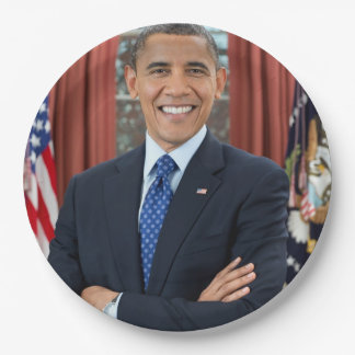 Prato De Papel Barack Obama