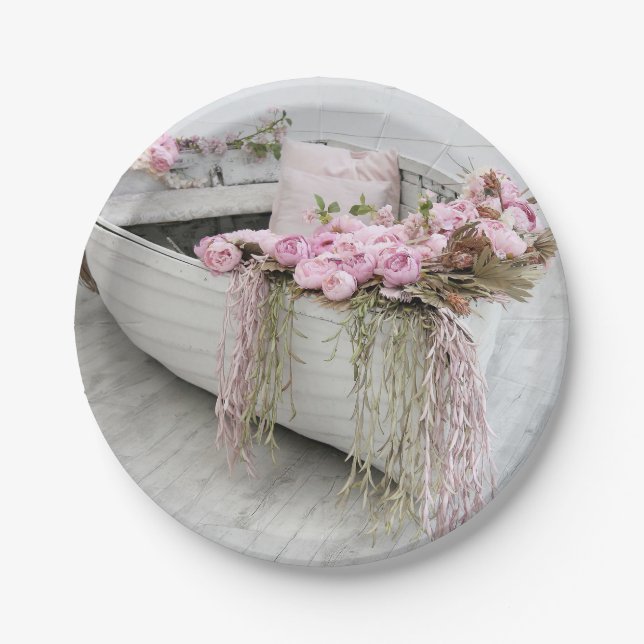 Prato De Papel Barco de Linha (Frente)