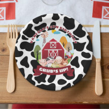 Barnyard Bash Birthday Paper Plate