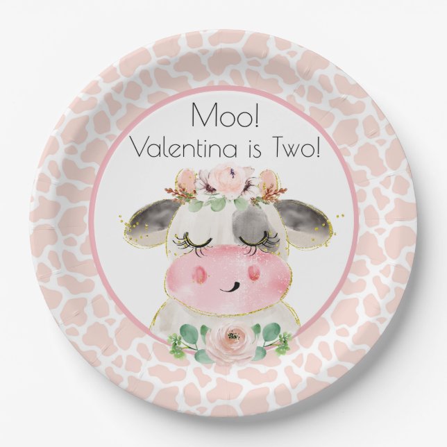 Prato De Papel Barnyard Birthday Plates Oink Moo Cockadoodledoo (Frente)