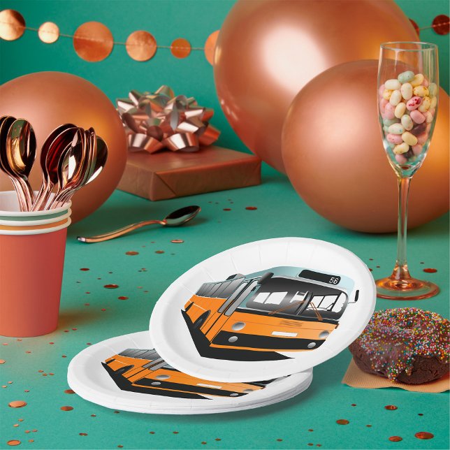 Prato De Papel Barramento Laranja (Criador carregado)