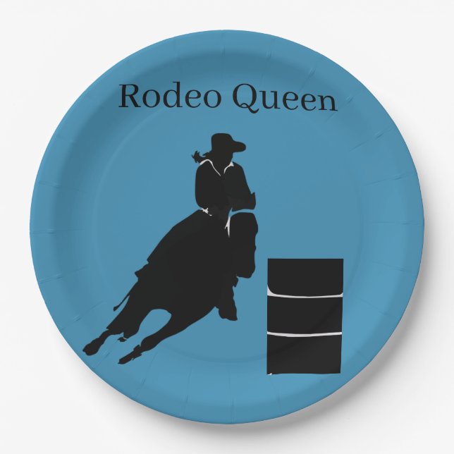 Prato De Papel Barrel Racer (Frente)