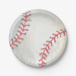 Prato De Papel Baseball Paper Plate
