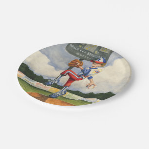 Prato De Papel Baseball Pitcher em Mound por Jay Throckmorton
