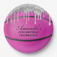 Basquete de Gotejamento Prata Rosa