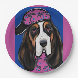 Prato De Papel Basset Hound