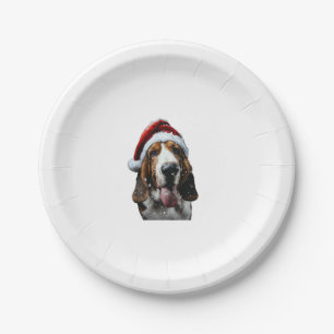 Prato De Papel Basset Hound Natal