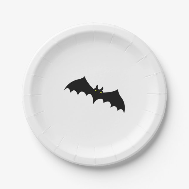 Prato De Papel Bat Halloween (Frente)