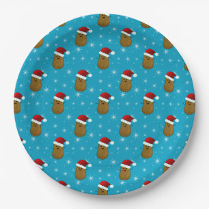 Prato De Papel Batata Feliz Natal