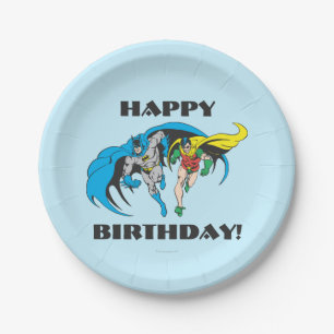 Prato De Papel Batman e Robin