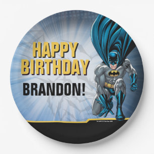 Prato De Papel Batman Feliz Aniversário