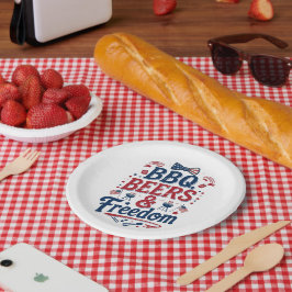 Prato De Papel BBQ, Beers & Freedom – Retro 4th of July Vibes