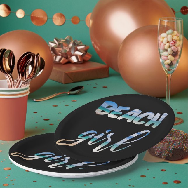 Prato De Papel Beach Girl (Múltiplo)