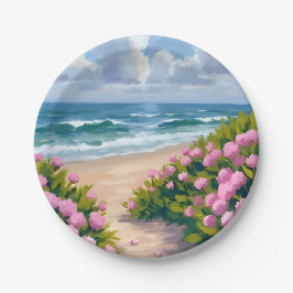 Prato De Papel Beach in Bloom | Pink Hydrangea Oceanside Coastal