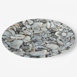 Prato De Papel Beachcomber Shells Pattern Look