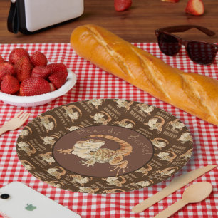 Prato De Papel Beardie Bestie! 