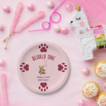 Bearly One | Urso Teddy Marrom Primeiro Aniversári