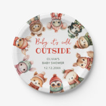 Bebê É Frio Fora do Chá de fraldas dos Animais de 